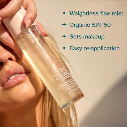SUNGLAZE™ SETTING MIST SPF 50