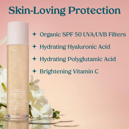 SUNGLAZE™ SETTING MIST SPF 50